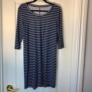 Chlorophylle Navy & White Striped Dress – Relaxed Everyday Comfort